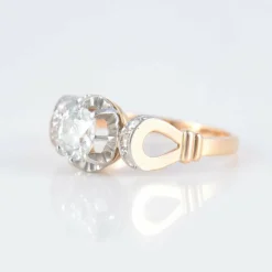 Bague Solitaire Art Déco