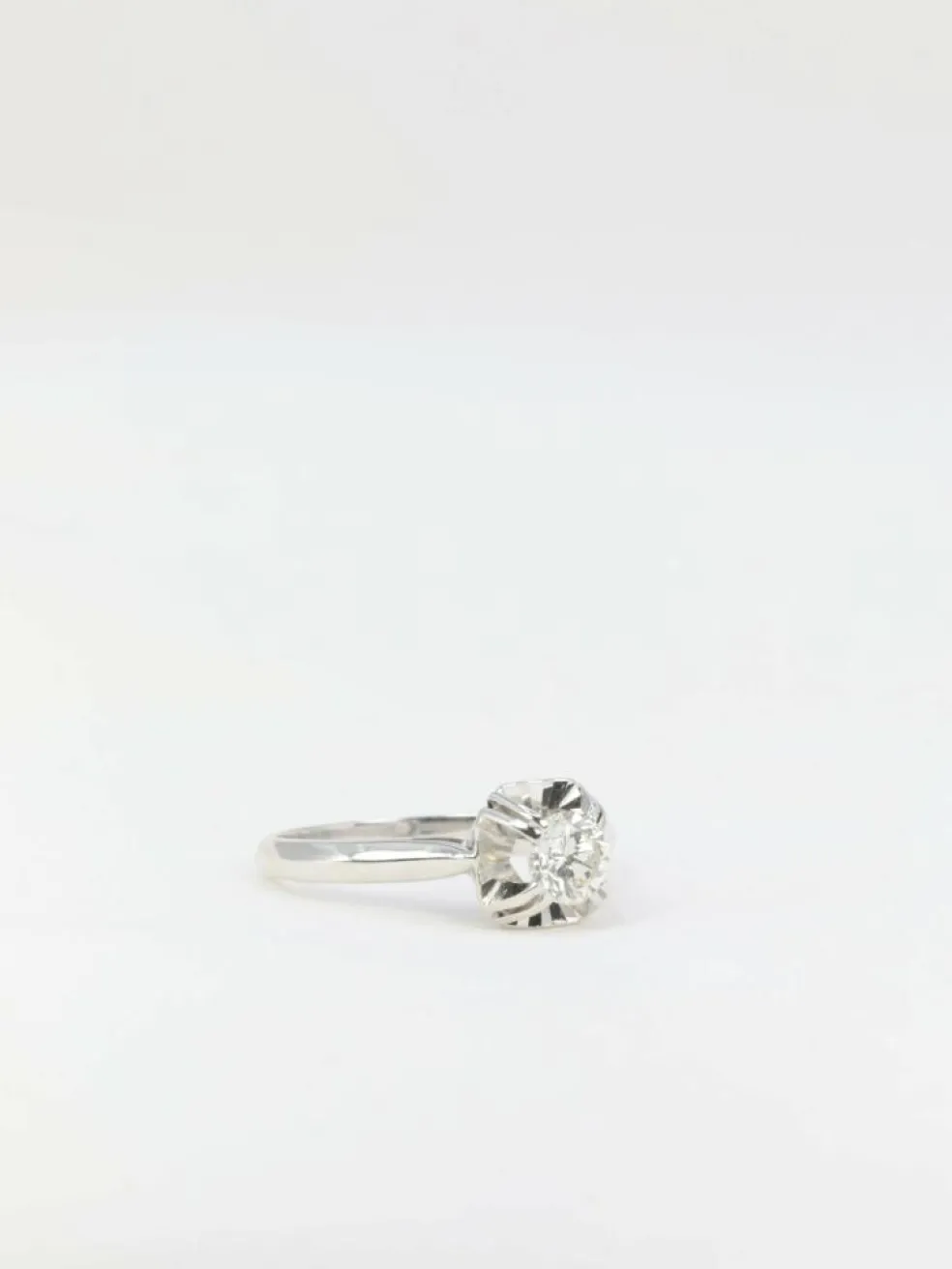 Bague solitaire Art Déco Diamant 0,50ct