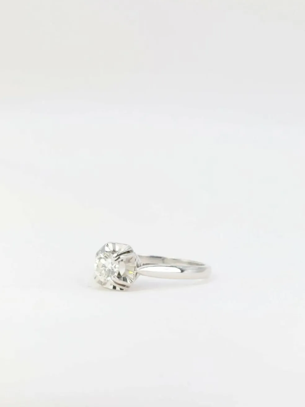 Bague solitaire Art Déco Diamant 0,50ct
