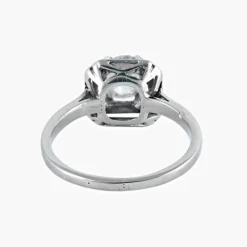BAGUE SOLITAIRE ART DÉCO PLATINE & DIAMANT
