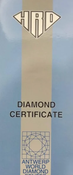 bague solitaire avec certificat hrd