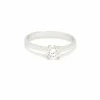 Bague solitaire avec diamant certifié de 0,50 ct