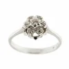 Bague solitaire avec diamants 0,24 ct