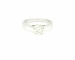 Bague solitaire avec diamant de 1,22 ct