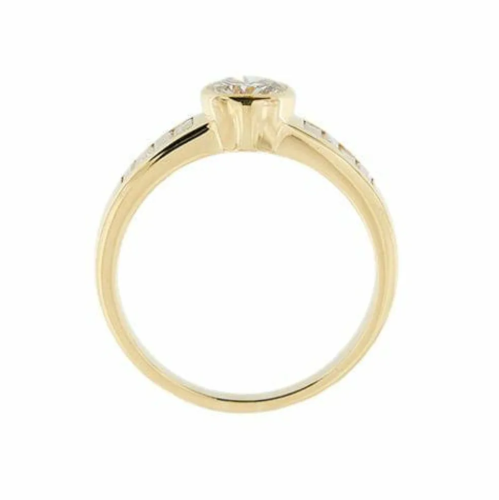 Bague solitaire avec diamant 1,16 ct