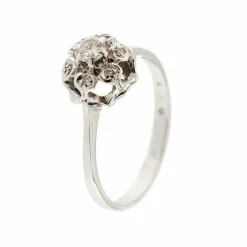 Bague solitaire avec diamants 0,24 ct