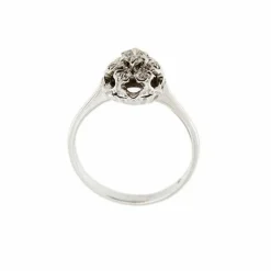 Bague solitaire avec diamants 0,24 ct