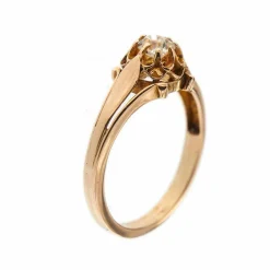 Bague solitaire avec diamant de 0,35 ct