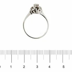 Bague solitaire avec diamants 0,24 ct