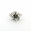 Bague solitaire avec un énorme et magnifique diamant