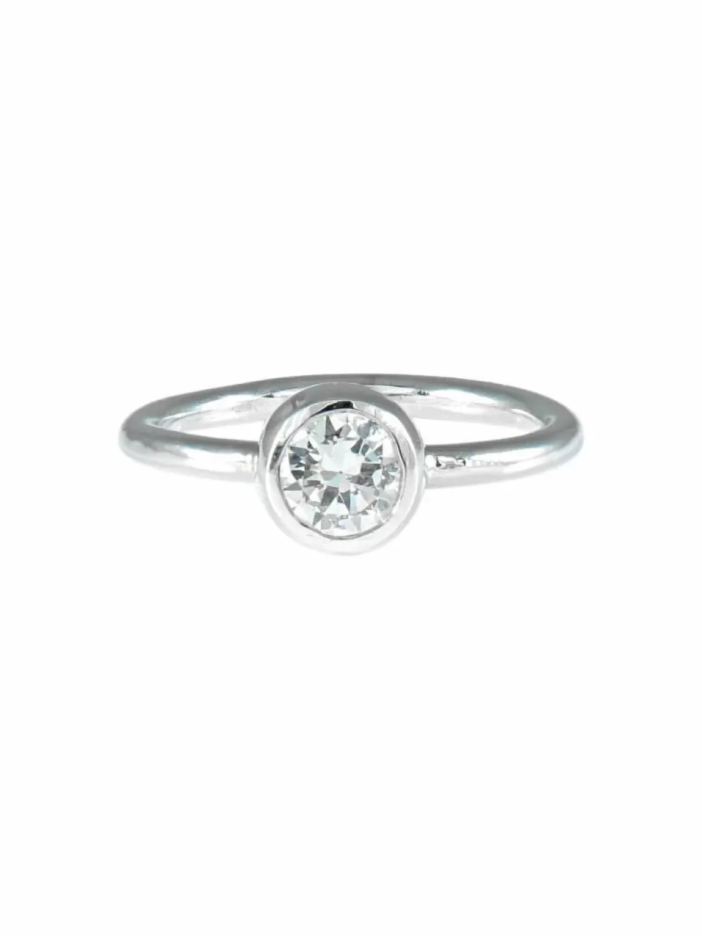 Bague solitaire certificat du LFG