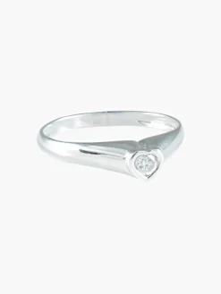 Bague Solitaire Coeur
