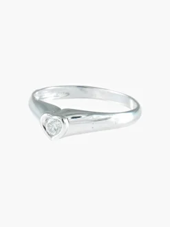 Bague Solitaire Coeur