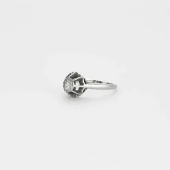 Bague Solitaire coupole diamant 0.40ct