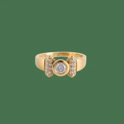 Bague Solitaire 0.30ct accompagné