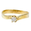 Bague solitaire 0.18ct en or massif