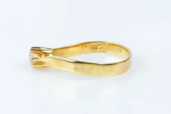 Bague solitaire 0.18ct en or massif