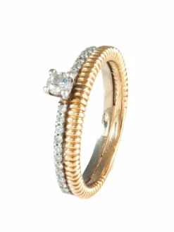 Bague Solitaire Deux Ors
