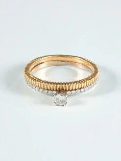 Bague Solitaire Deux Ors