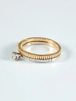 Bague Solitaire Deux Ors