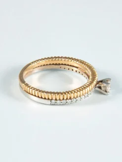 Bague Solitaire Deux Ors