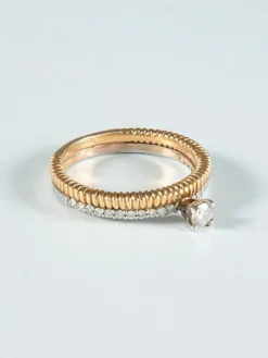 Bague Solitaire Deux Ors