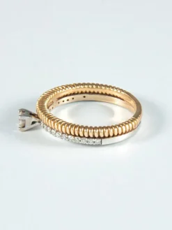 Bague Solitaire Deux Ors