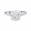 Bague solitaire diamant.