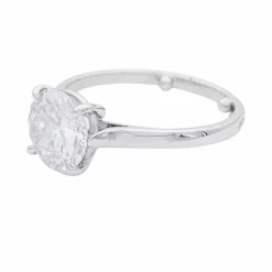 Bague solitaire diamant.