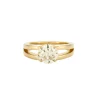 Bague Solitaire Diamant 2 carats or jaune