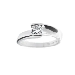 Bague solitaire diamant 0,47 ct