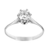 Bague solitaire diamant 0,78 ct