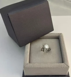 Bague solitaire diamant 1,77 carat