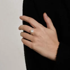 Bague Solitaire diamant 2,85 ct or jaune