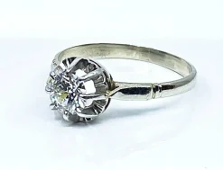 Bague solitaire diamant 0,60 carat