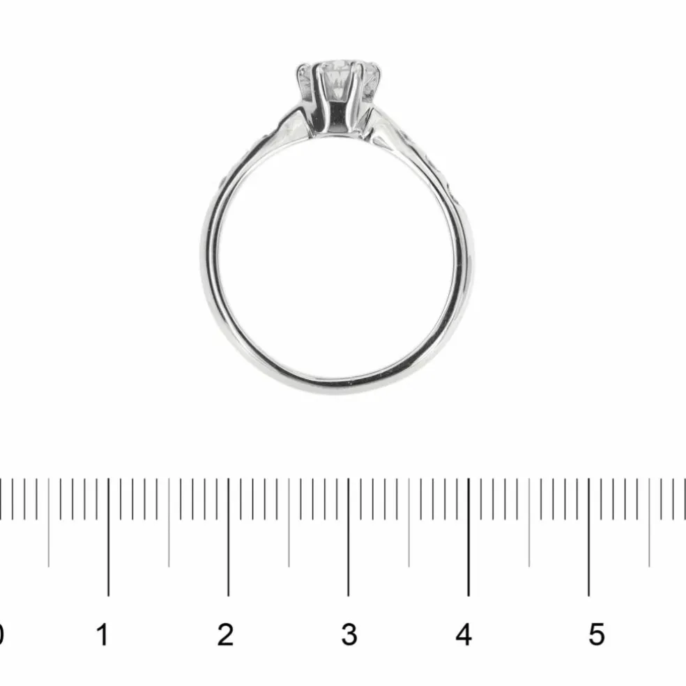 Bague solitaire diamant 0,50 ct