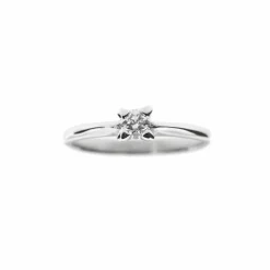 Bague solitaire diamant 0,25 ct