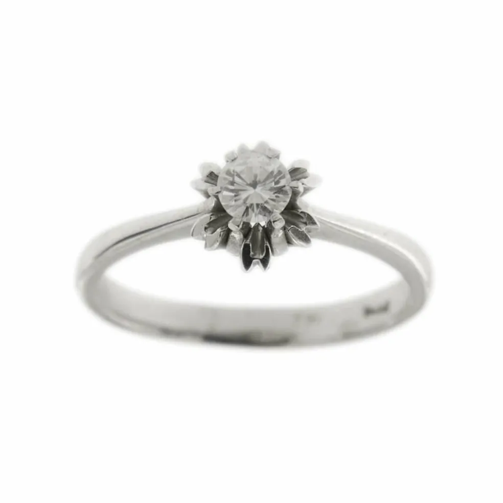 Bague solitaire diamant 0,29 ct