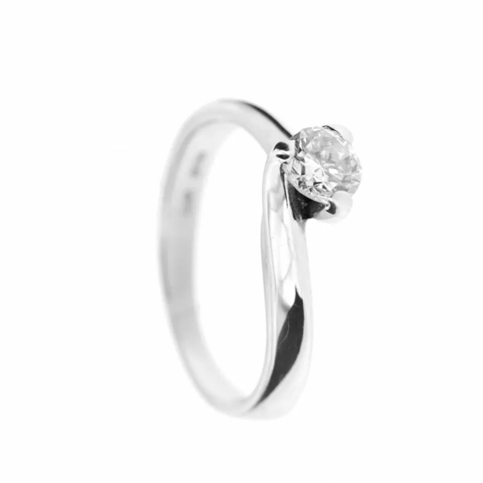 Bague solitaire diamant 0,54 ct
