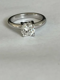 Bague solitaire diamant 1,15 ct