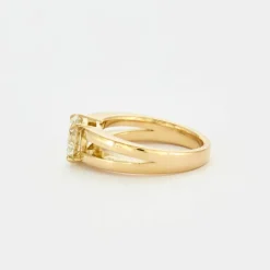 Bague Solitaire Diamant 2 carats or jaune
