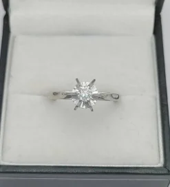 Bague Solitaire diamant 0.25 ct