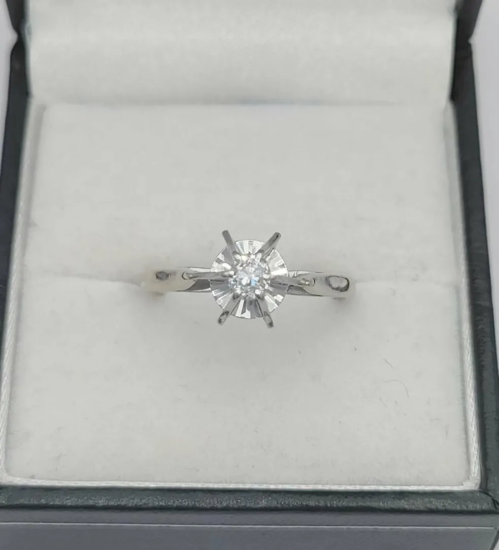 Bague Solitaire diamant 0.25 ct