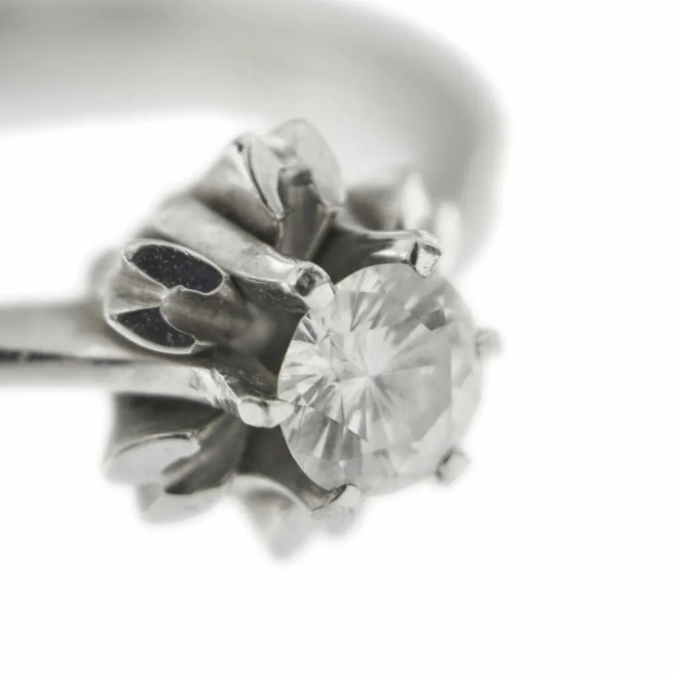 Bague solitaire diamant 0,29 ct