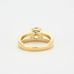 Bague Solitaire Diamant 2 carats or jaune