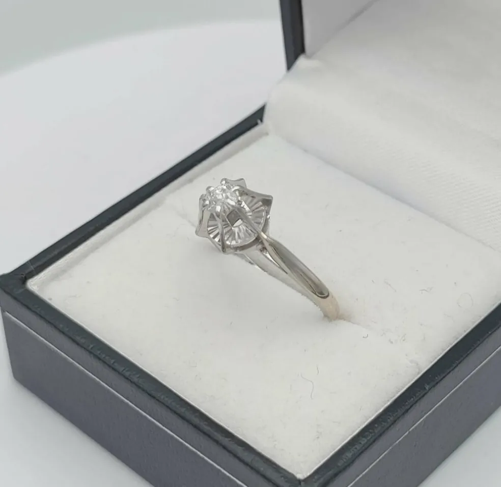 Bague Solitaire diamant 0.25 ct