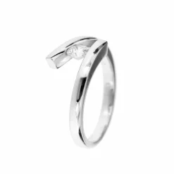 Bague solitaire diamant 0,25 ct