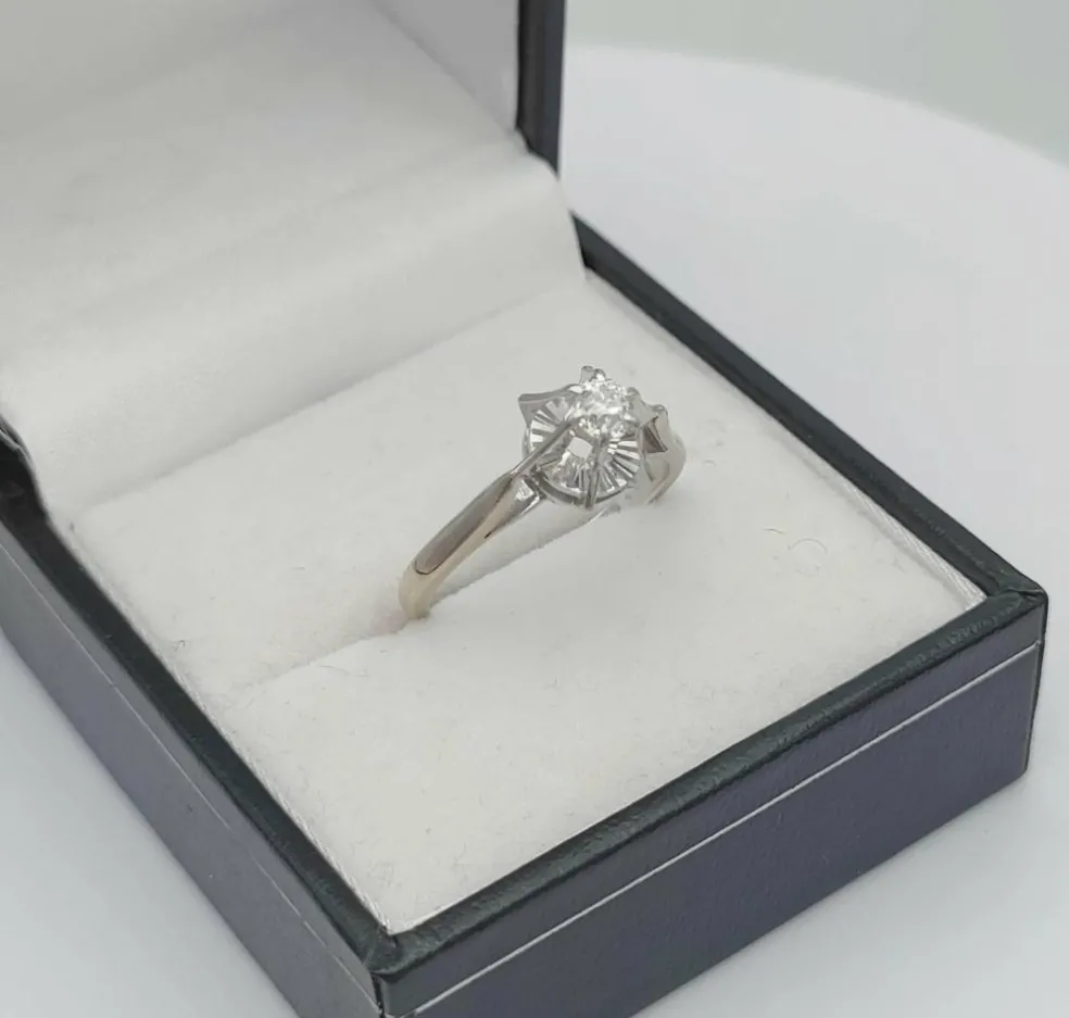 Bague Solitaire diamant 0.25 ct