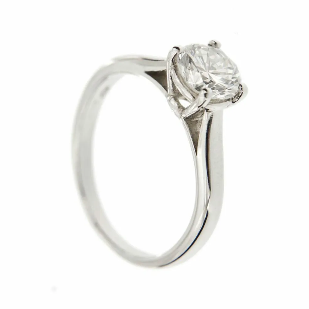 Bague solitaire diamant 0,98 ct