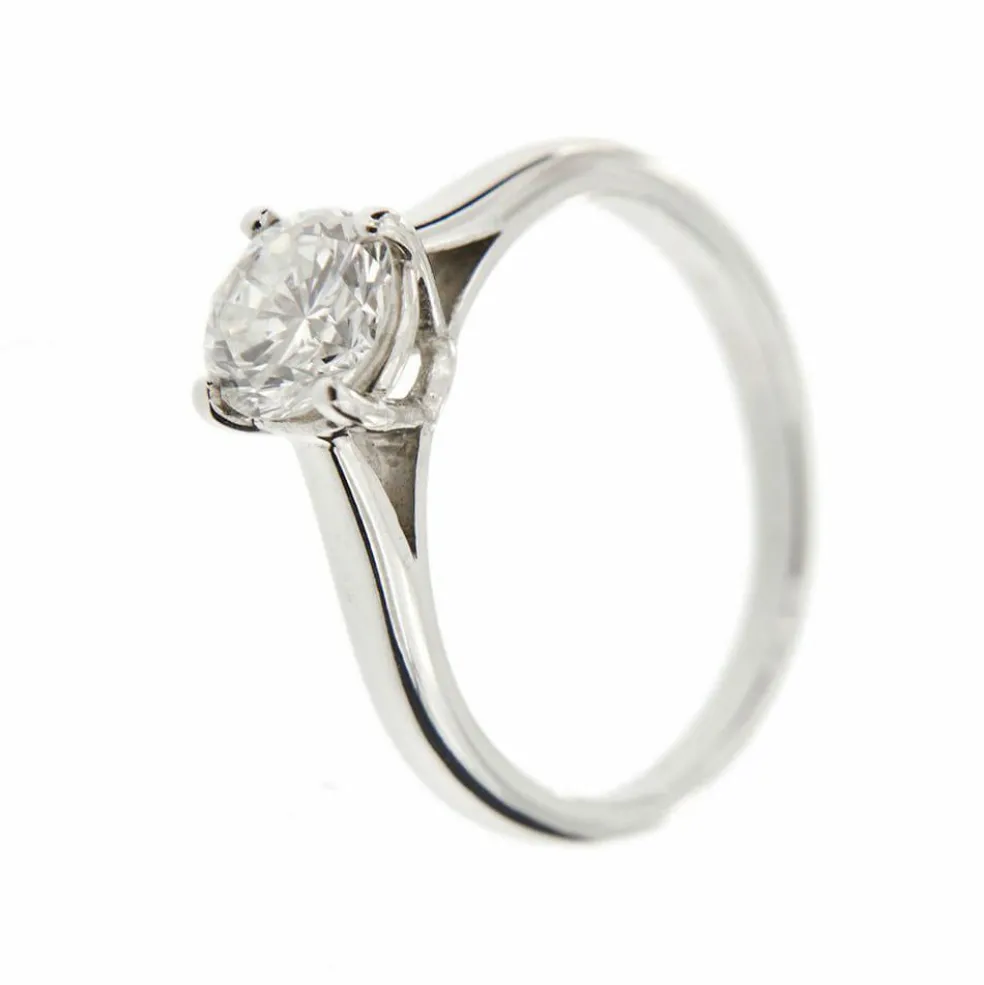 Bague solitaire diamant 0,98 ct